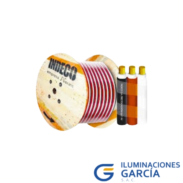 ILUMINACIONES GARCÍA SAC (70) CONDUCTOR ELECTRICO N2XOH 3-1X120mm2 1kV LIBRE HALÓGENO - INDECO - Imagen 1