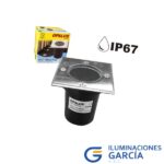 SPOT CUADRADO PARA PISO PARA DICROICO GU10 - OPALUX