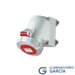 TOMA VISIBLE 32AMP 2P+T 415V ROJO 9H IP67 - MENNEKES