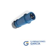 ENCHUFE 32Amp 2P+T 250V AZUL 6H Ip44 - MENNEKES