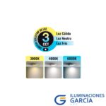 PANEL LED CON SENSOR BORDE BLANCO 18W CCT -  LIGHTECH - Imagen 2