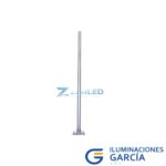 POSTE TUBULAR 3 METROS GALVANIZADO 4″ - ZURLED