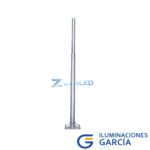 POSTE TUBULAR 7 METROS GALVANIZADO 4″ – ZURLED