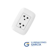 TOMACORRIENTE UNIVERSAL DOBLE MOD SENCIA 2x16A+T 250V - BTICINO