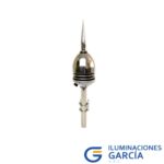 PARARRAYO PDC 1 CON RADIO DE PROTECCIÓN 80mts ACERO - SCHIRTEC