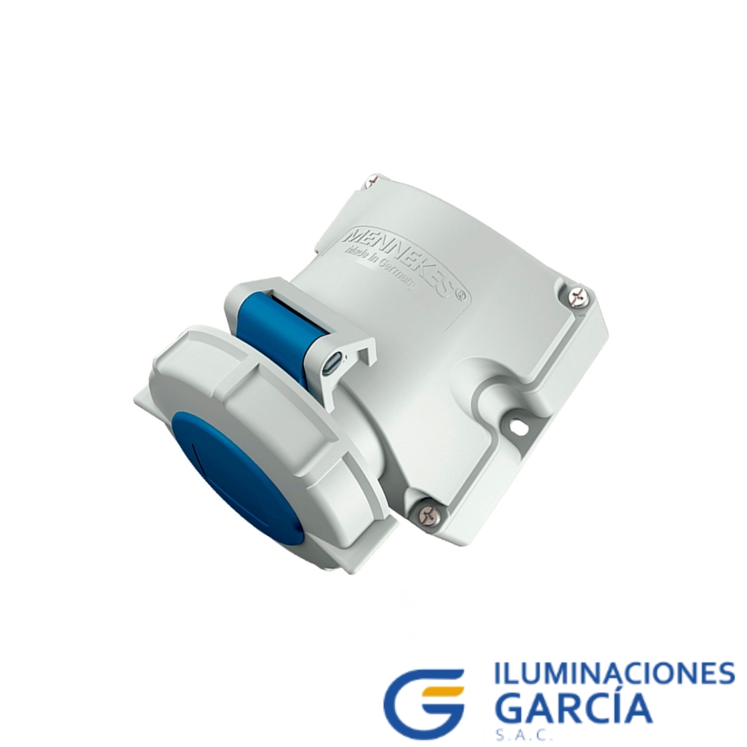 ILUMINACIONES-GARCIA-SAC.-2026-03-04T112807.768.jpg TOMA VISIBLE 16Amp 3P+T 250V AZUL 9H Ip67 - MENNEKES - Imagen 1