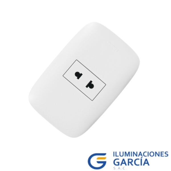 TOMACORRIENTE UNIVERSAL SIMPLE MOD SENCIA 2x16A 250V - BTICINO